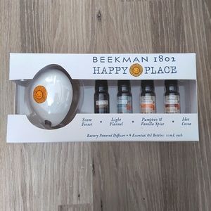 Beekman Diffuser and Holiday Scented Essential Oils